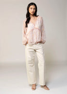 swatch_Pink Floral flowy blouse