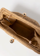 swatch_Camel raffia clutch