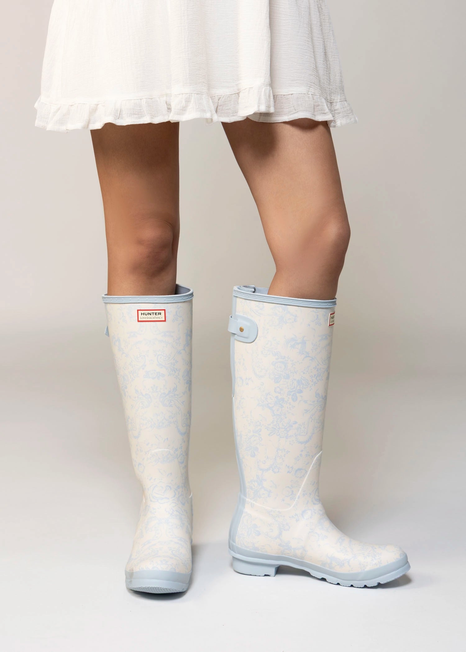 swatch_Blue Multi hunter x loveshackfancy original tall rain boot