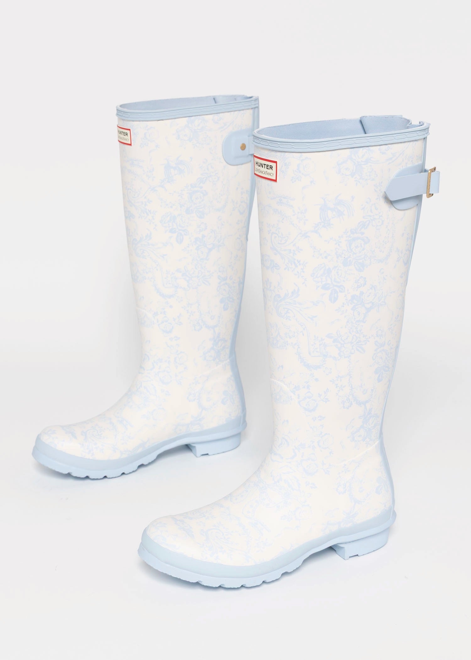 swatch_Blue Multi hunter x loveshackfancy original tall rain boot