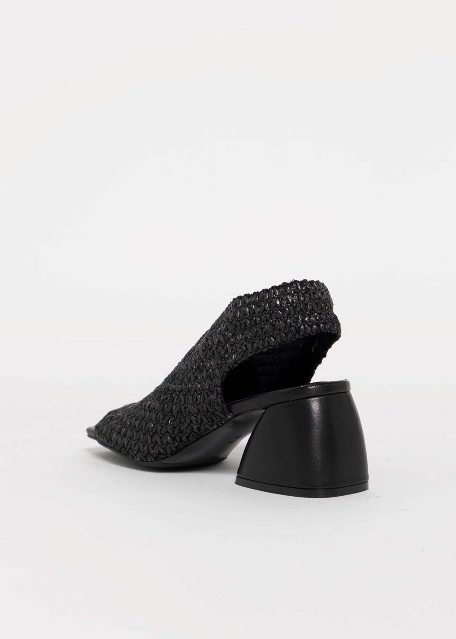 swatch_Black vaneli woven raffia slingback heel