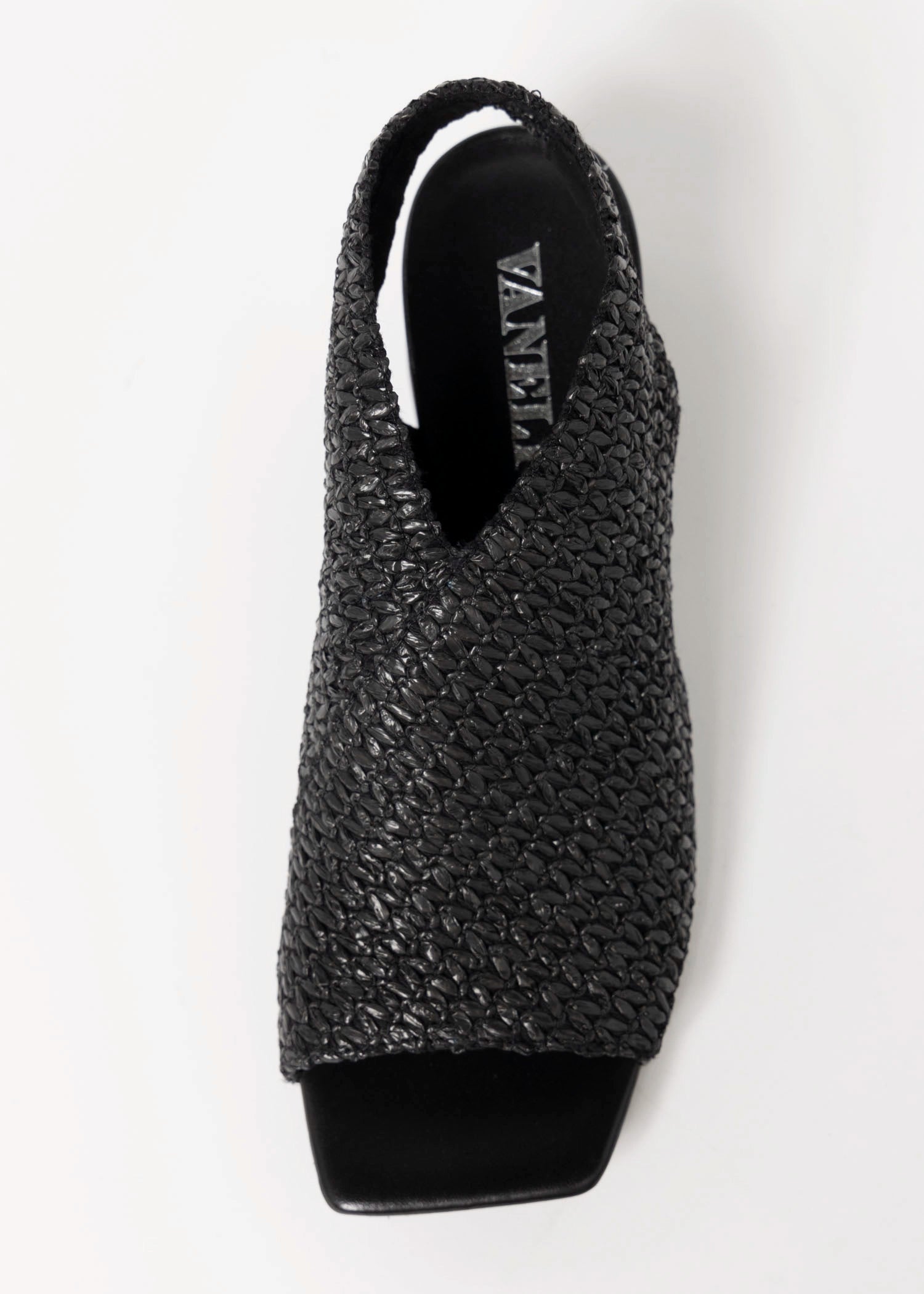 swatch_Black vaneli woven raffia slingback heel