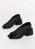 swatch_Black vaneli woven raffia slingback heel
