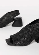 swatch_Black vaneli woven raffia slingback heel