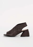 swatch_Dark Brown vaneli woven raffia slingback heel