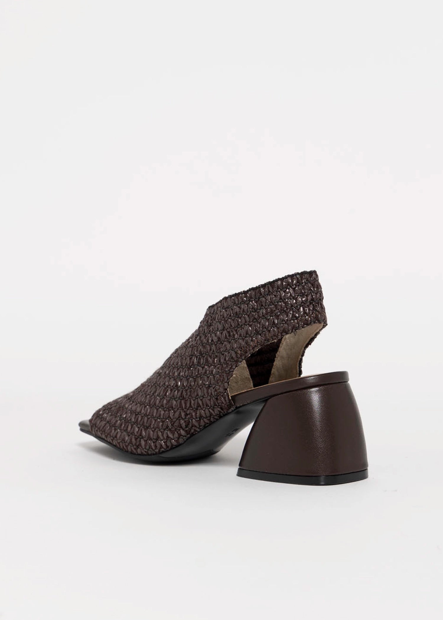 swatch_Dark Brown vaneli woven raffia slingback heel