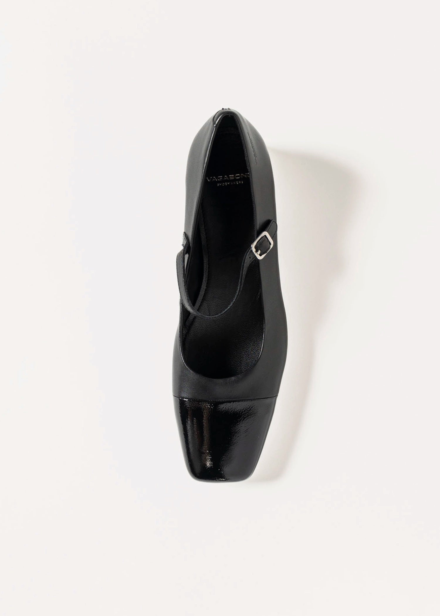 swatch_black/black debbi cap toe mary jane flat shoes
