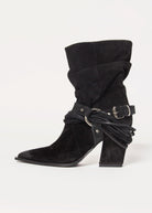 swatch_black suede moto boot