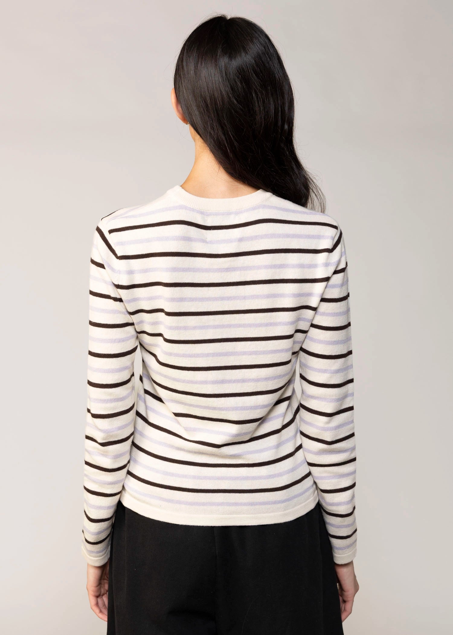 swatch_Cream Multi stitches and stripes o'connor striped sweater
