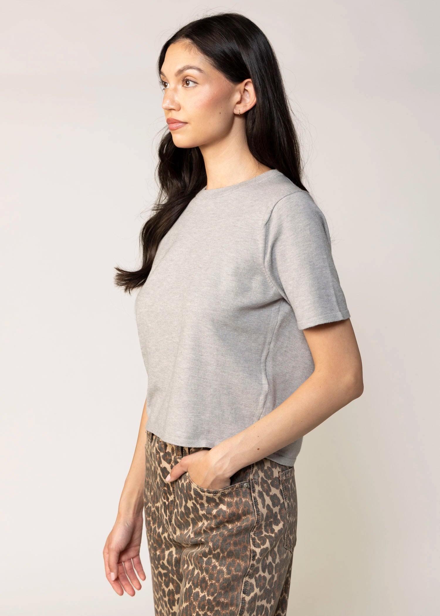 swatch_Heather Grey stitches and stripes otis knit short sleeve
