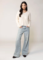 swatch_Cream stitches and stripes rossi vneck sweater