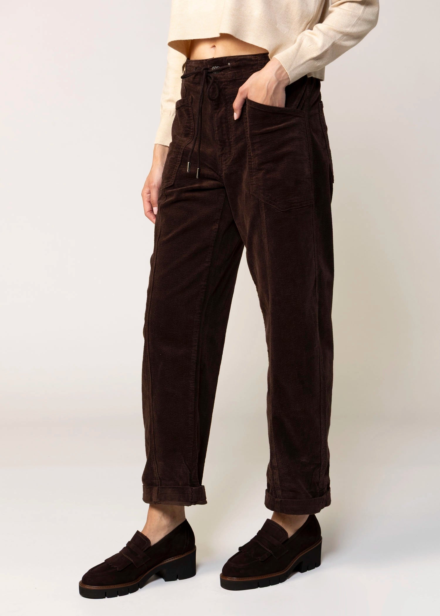 swatch_Chocolate daze villa barrel leg pant