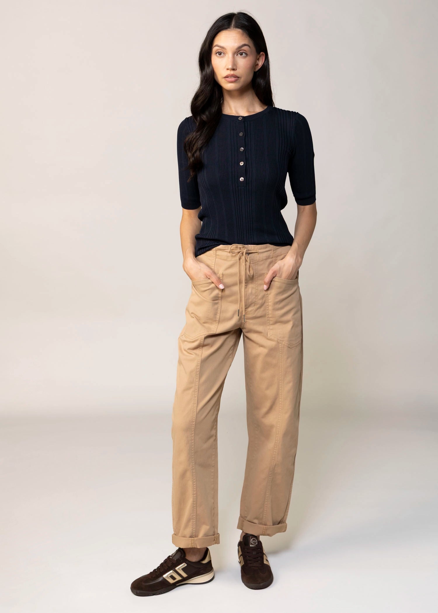 swatch_Latte daze villa barrel leg pant