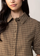 swatch_Olive Plaid kanney button down shirt