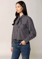 swatch_Navy greylin honey check button down shirt