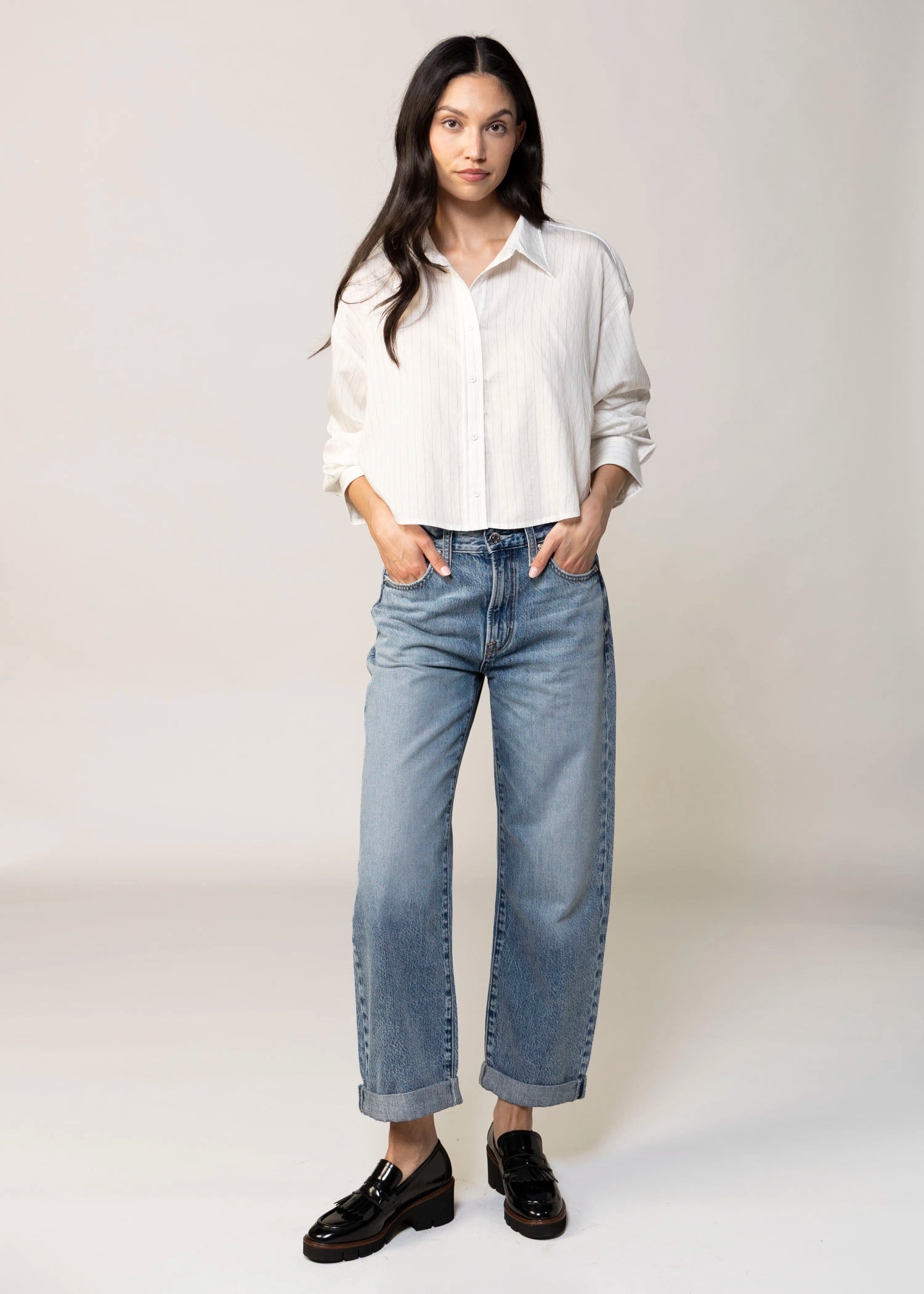 swatch_Light Denim pistola donny rolled hem boyfriend jeans