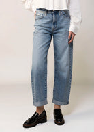 swatch_Light Denim pistola donny rolled hem boyfriend jeans