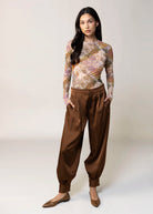 swatch_Chocolate avec les filles satin balloon pant