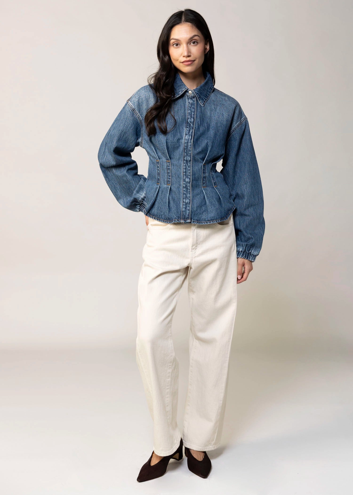 swatch_Denim blank nyc off the hook cinched waist denim jacket