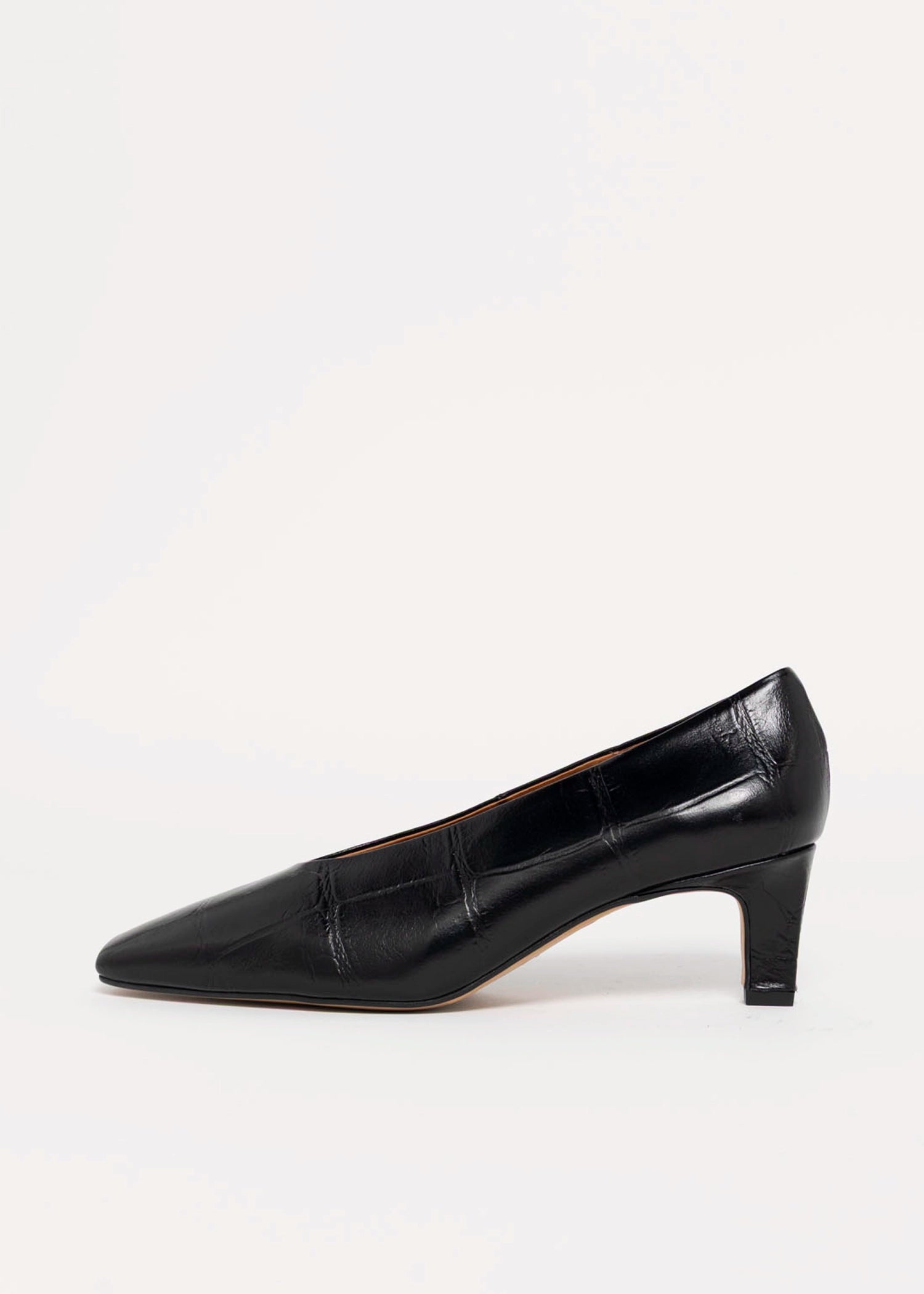 swatch_Black Croco angel alarcon leather pump