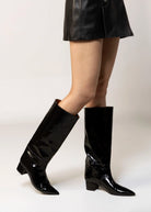 swatch_Black Patent angel alaron knee hight boot