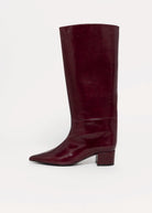 swatch_Eggplant Patent angel alaron knee hight boot