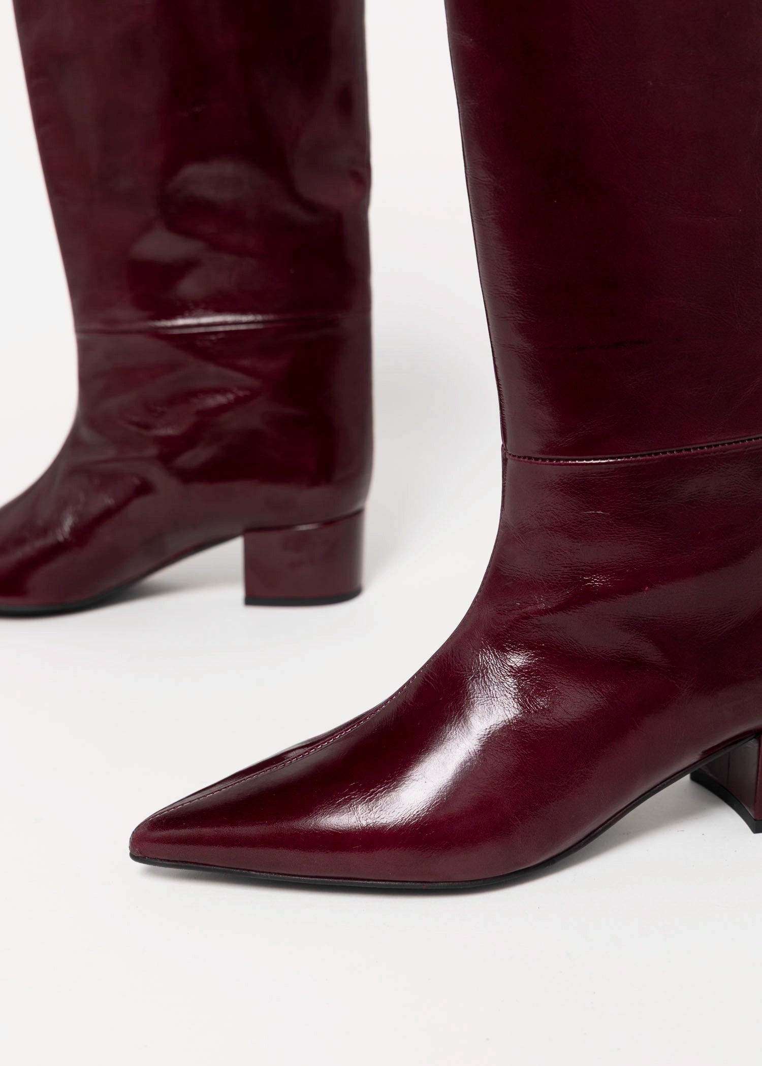 swatch_Eggplant Patent angel alaron knee hight boot