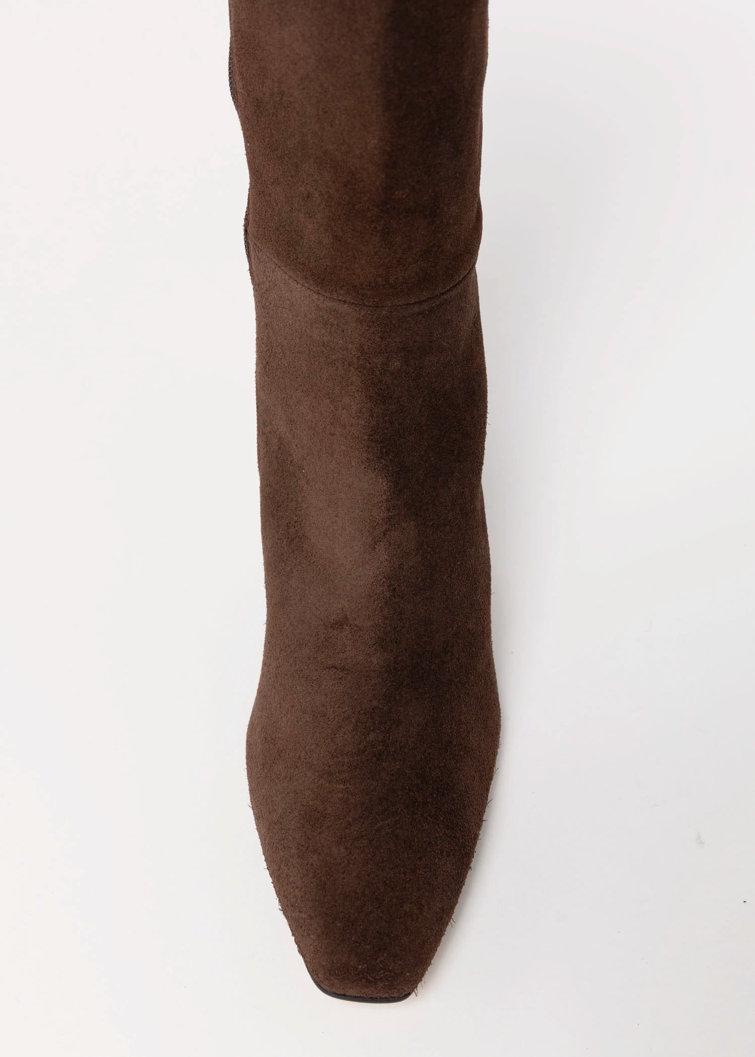 swatch_Chocolate Suede angel alarcon tall heeled suede knee high boot