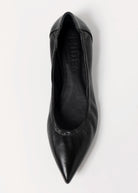 swatch_Black Leather l'idea flat leather pump