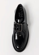 swatch_Black Leather l'idea single buckle loafer