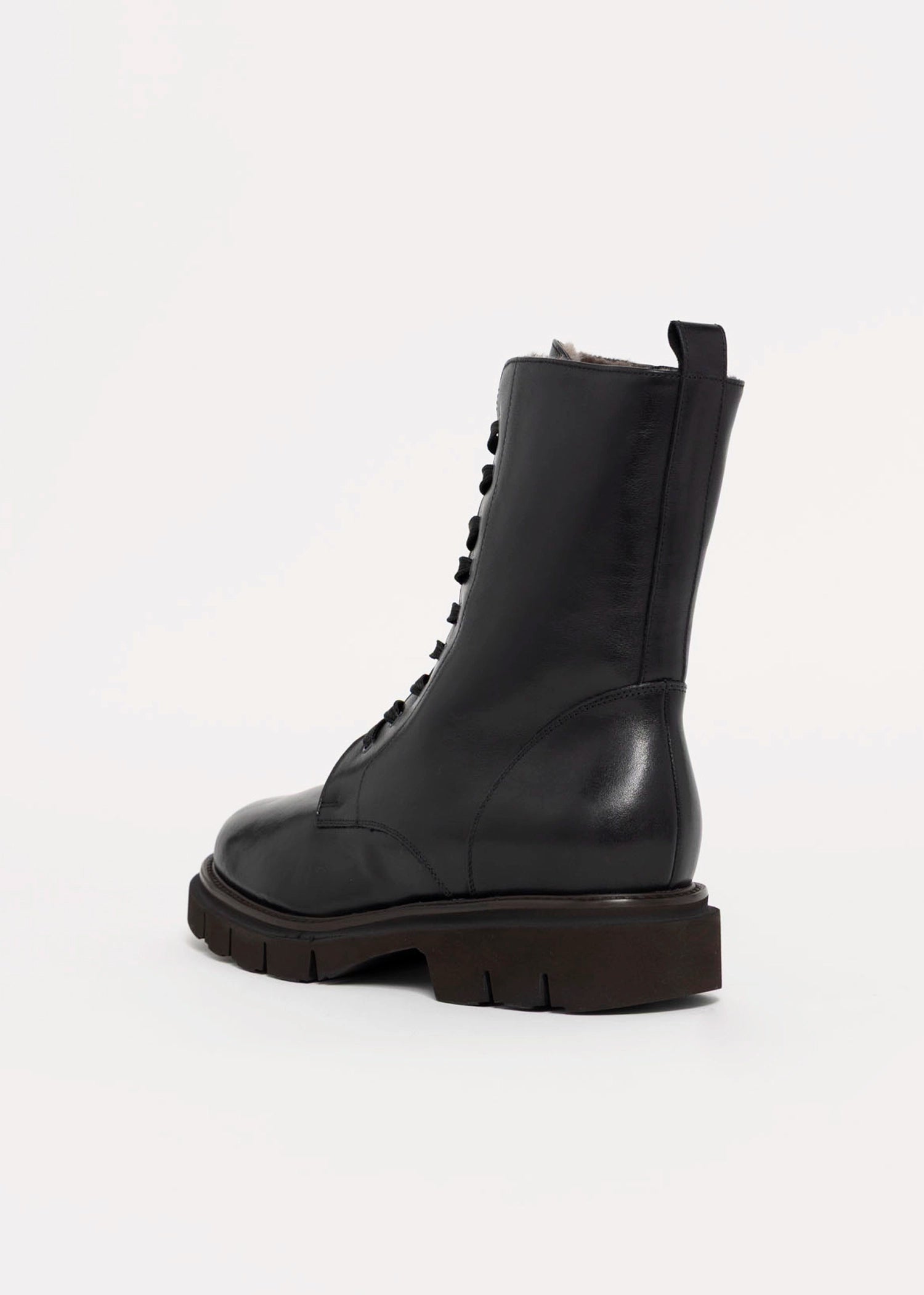 swatch_Black Leather l'idea waterproof combat boot