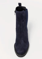 swatch_Navy Suede l'idea heeled chelsea boot