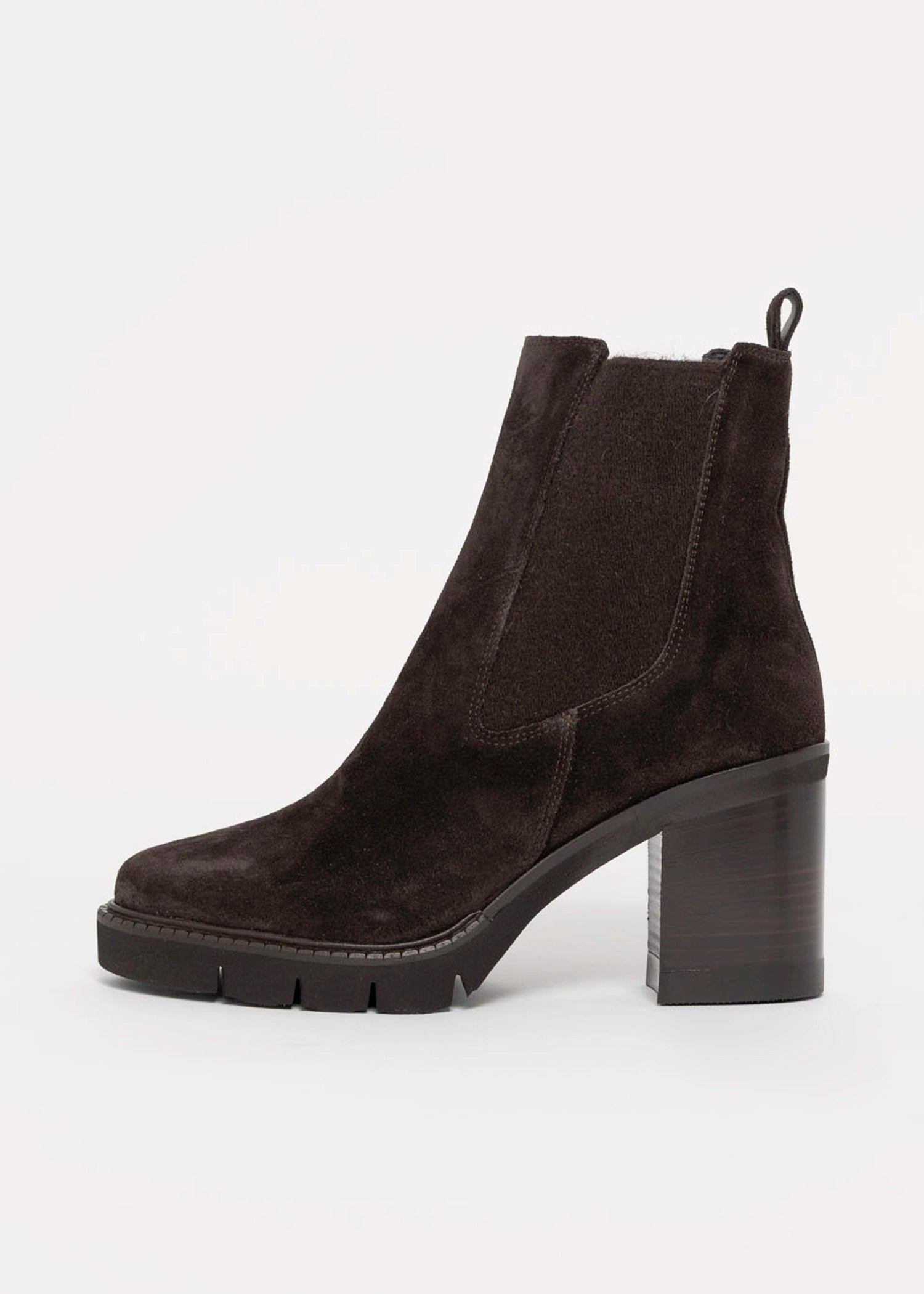 swatch_Mocha Suede l'idea heeled chelsea boot