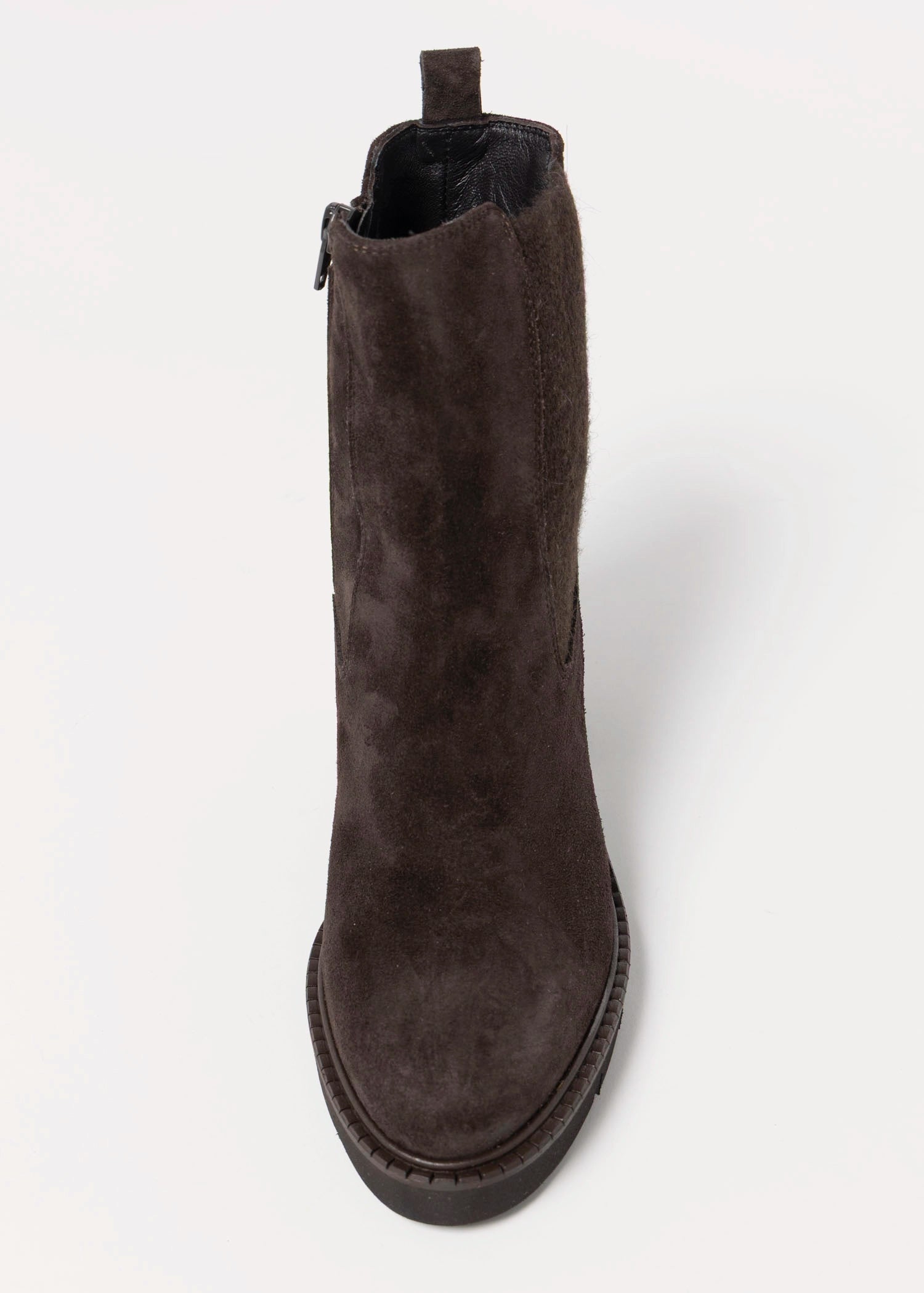 swatch_Mocha Suede l'idea heeled chelsea boot