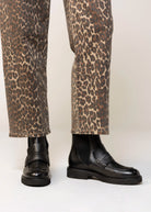 swatch_Black Leather l'idea penny loafer boot