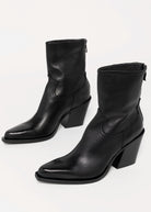 swatch_Black Leather l'idea western heeled boot
