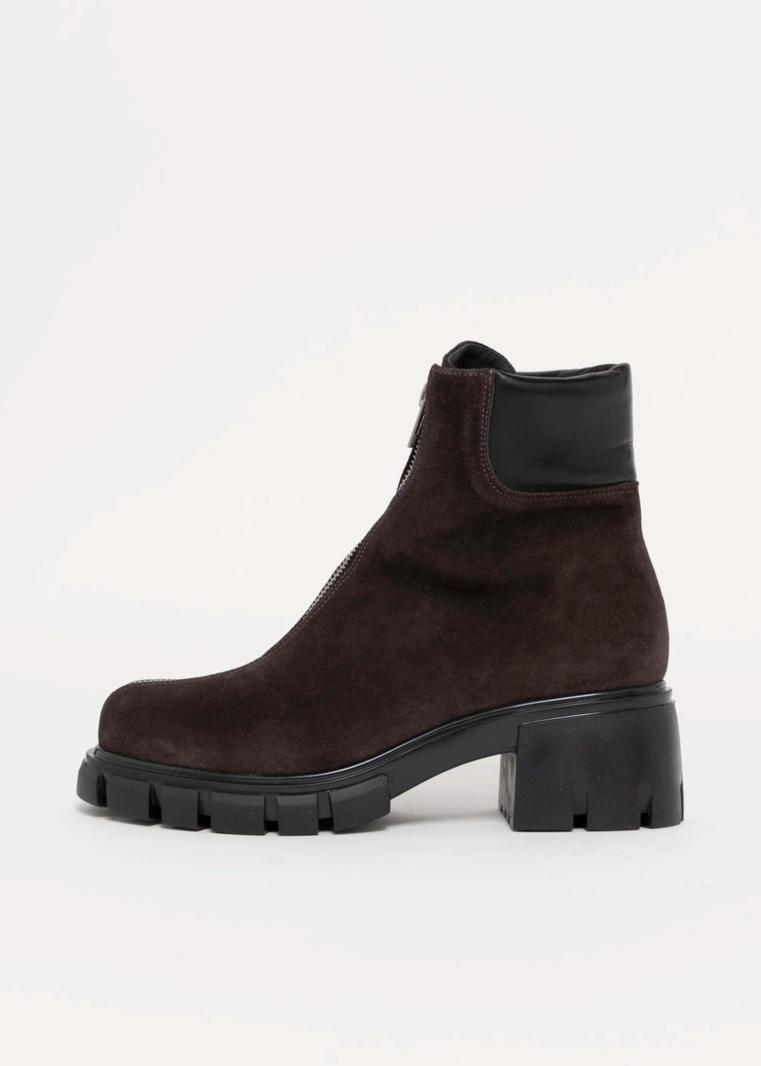 swatch_Chocolate Suede l'idea center zip boot