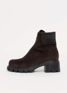 swatch_Chocolate Suede l'idea center zip boot