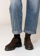 swatch_Leopard Suede l'idea lug sole sock boot