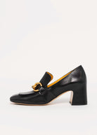 swatch_Black Leather mara bini perla heeled loafer