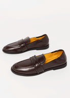 swatch_Brown Leather mara bini sally loafer