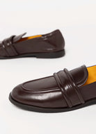 swatch_Brown Leather mara bini sally loafer