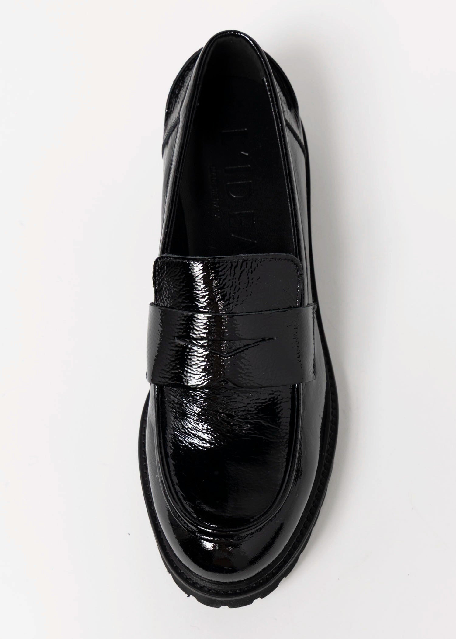 swatch_Black Patent l'idea italian leather penny loafer