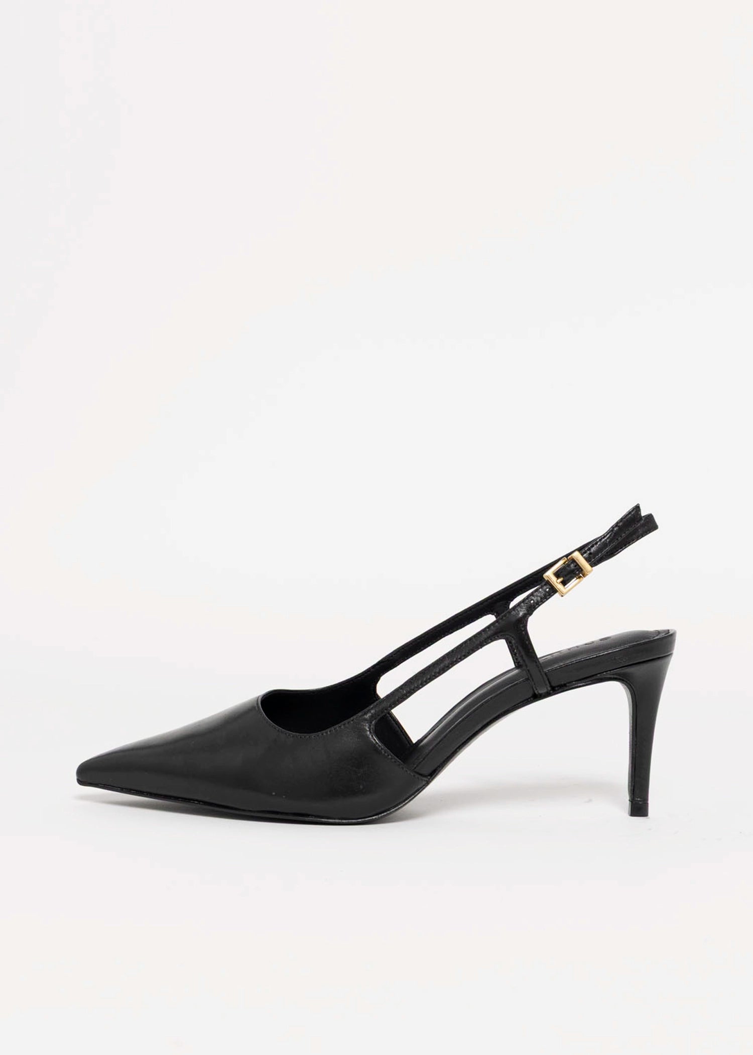 swatch_Black Leather schutz boris mid heel slingback pump