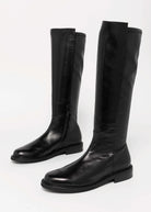 swatch_Black Leather mara bini tall leather riding boot