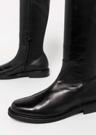 swatch_Black Leather mara bini tall leather riding boot