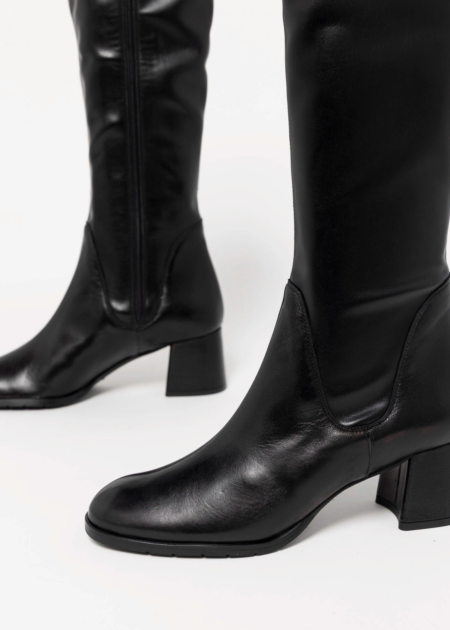 swatch_Black Leather l'idea cherri tall heeled boot