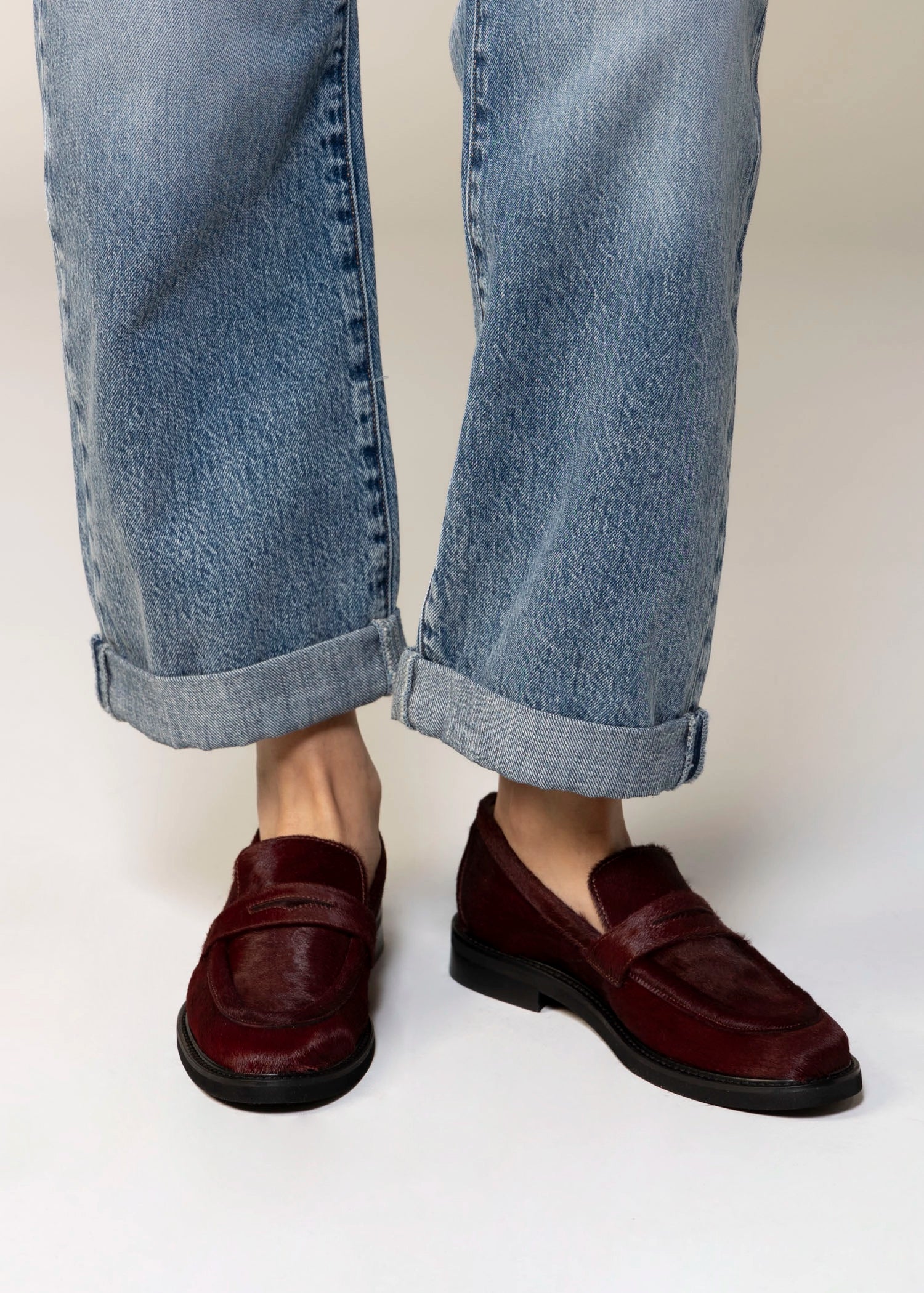 swatch_Bordo Haircalf l'idea haircalf penny loafer