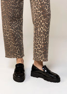 swatch_Black Patent l'idea lug sole loafer