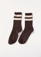 swatch_Espresso her varsity socks accessories